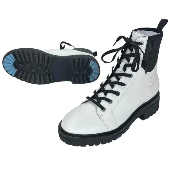 Kenneth Cole New York Rhode Lite Lace Up Leather Womens Ankle Boots - Picture 9 of 11